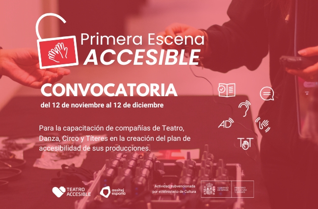 convocatoria abierta para capacitación compañías en teatro accesible